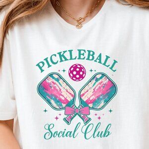 Pickleball Social Club Unisex Cut Softstyle Shirt - Various Sizes